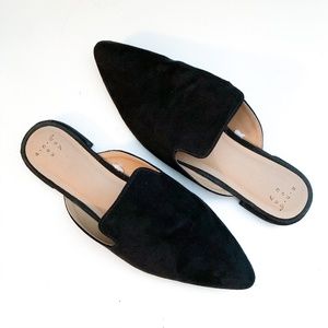 a new day - Velma Slip On Pointy Toe Mules // 8